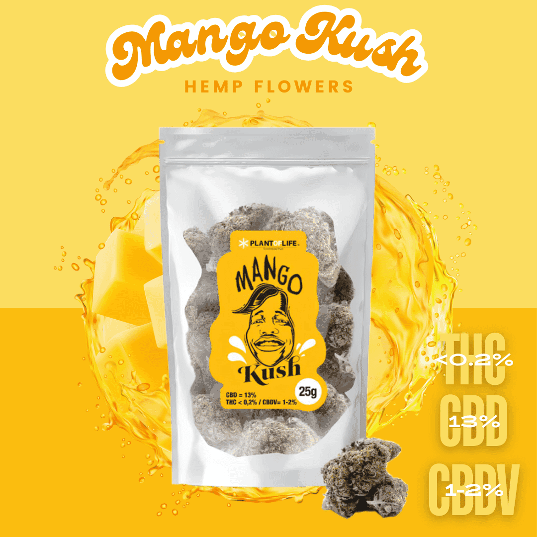 CBD FLOWERS MANGO KUSH 25G | CBD FLOWER | PLANTOFLIFE